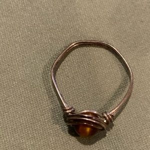 Dainty tigers eye ring